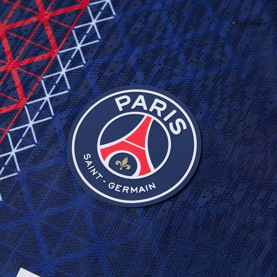 Autêntico KVARATSKHELIA #7 PSG Casa Futebol Camisas 2025/26 Marinha