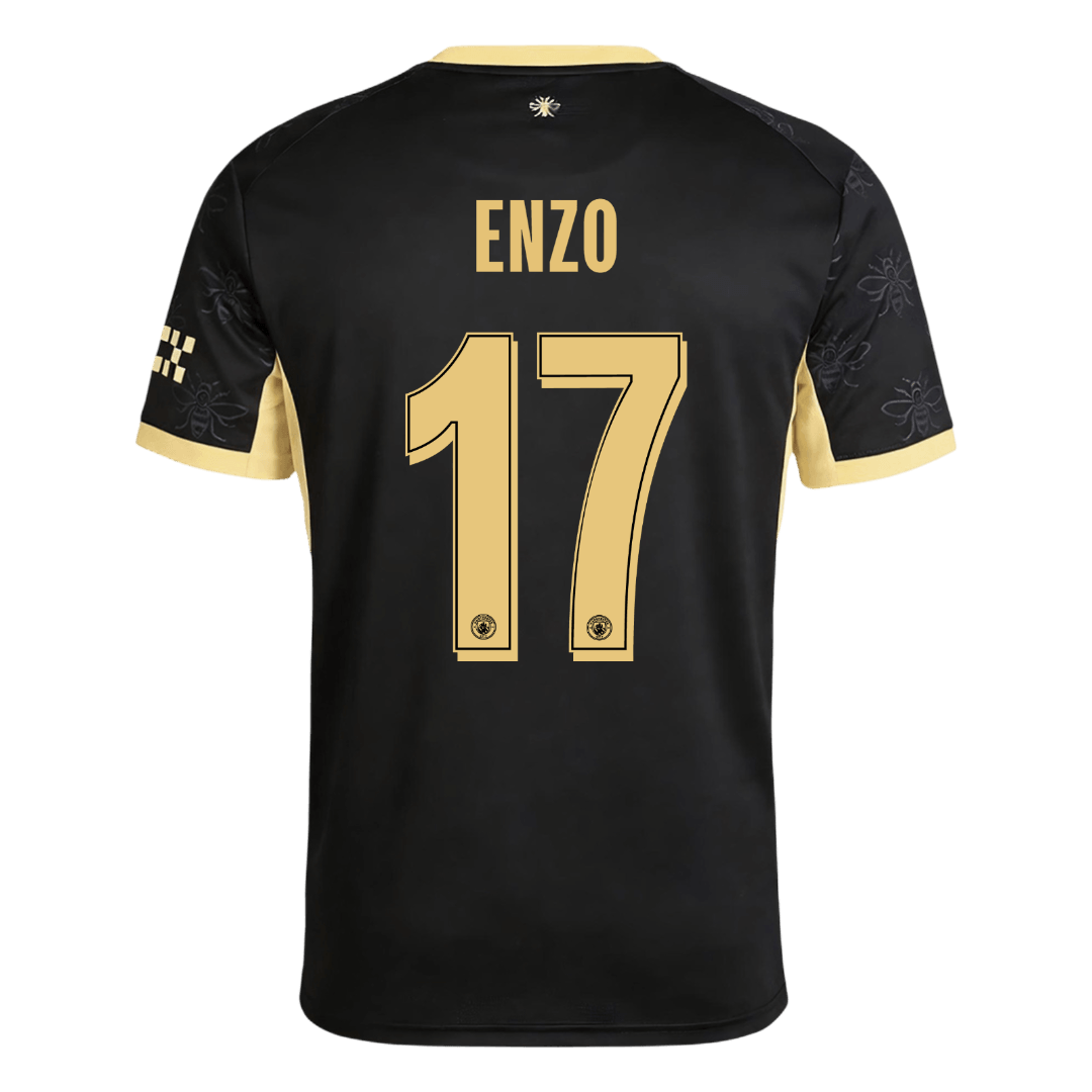 ENZO #17 Manchester City Fora Camisa 2026/27 Preto UCL