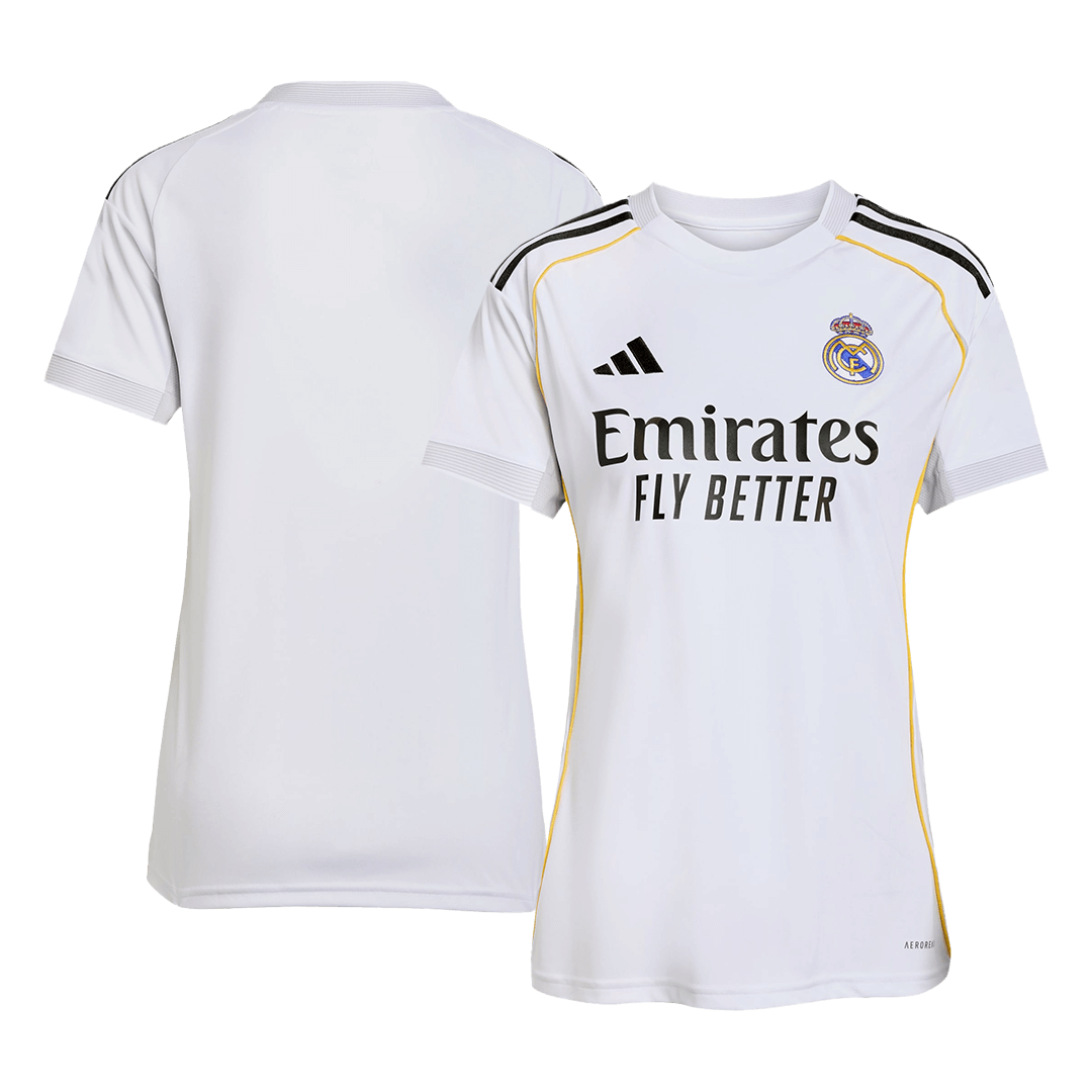 Mulheres Real Madrid Casa Futebol Camisa 2025/26 Branco
