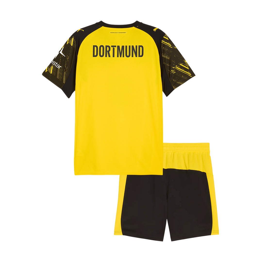 Borussia Dortmund Infantil
Casa Futebol Camisa Conjunto (Camisa+Shorts) 2025/26 Amarelo