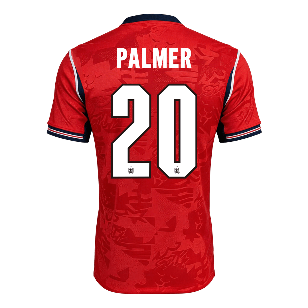 Versão do Jogador PALMER #20 England Fora Copa do Mundo Futebol Camisas 2026 Vermelho