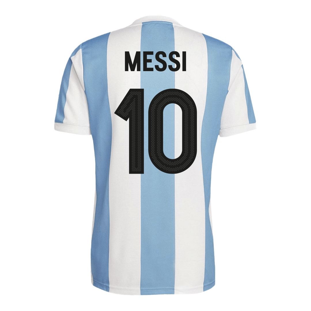Camisola de futebol MESSI #10 Argentina personalizada 2024 50th aniversário