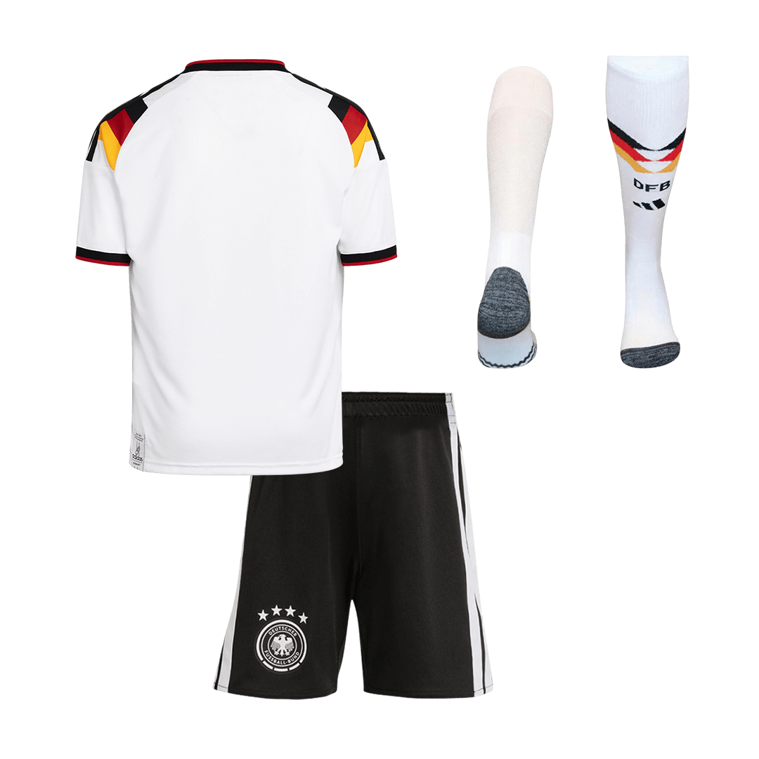Germany Infantil
Casa World Cup Futebol Camisa Conjunto (Camisa+Shorts+Meias) 2026 Branco