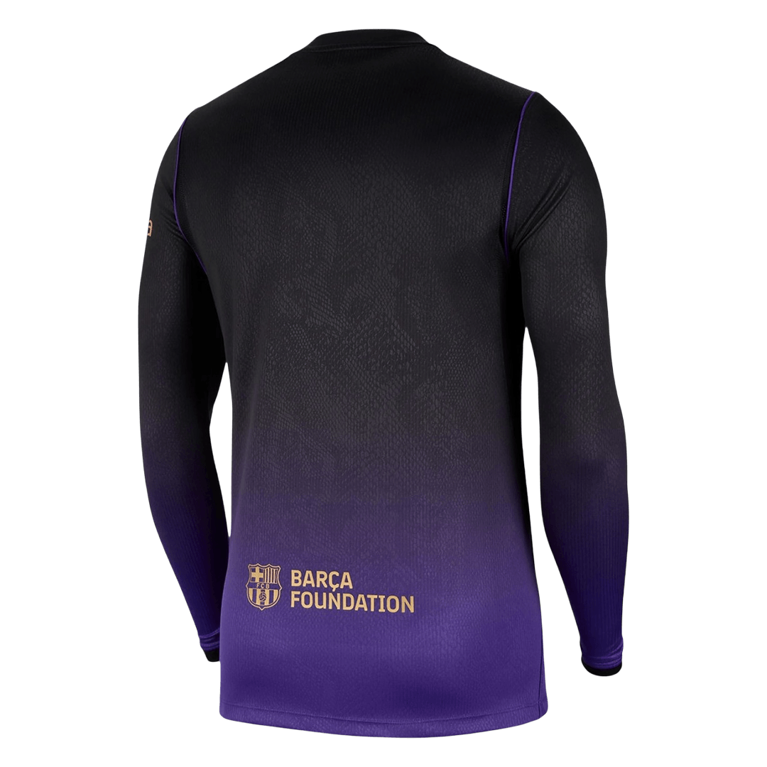 Barcelona Fora Manga comprida Camisa 2026/27 Roxo