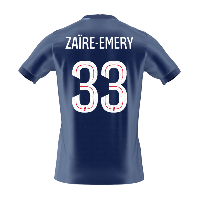 【Super Qualidade】ZAïRE EMERY #33 PSG
Casa Futebol Camisa 2025/26 Marinha