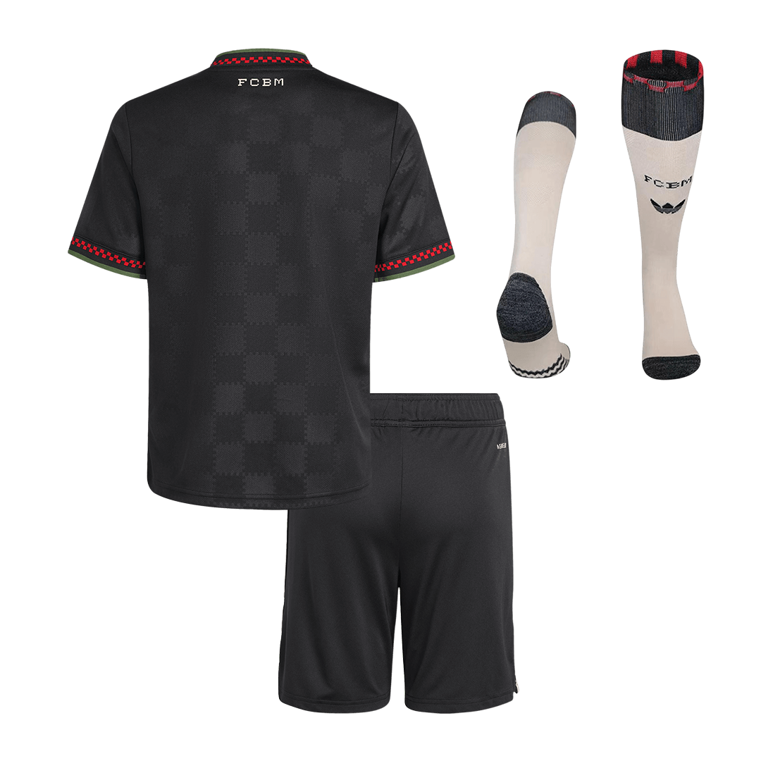 Bayern Munich Infantil
Fora Terceira Futebol Camisa Conjunto (Camisa+Shorts+Meias) 2025/26 Preto