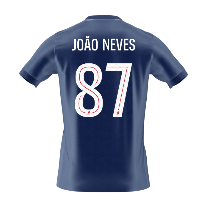 【Super Qualidade】JOÃO NEVES #87 PSG
Casa Futebol Camisa 2025/26 Marinha