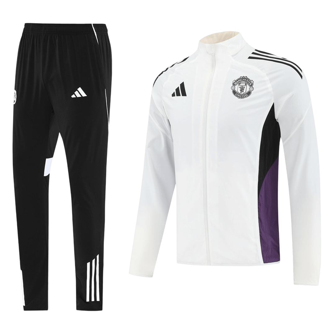 Manchester United Treino Conjunto (Top+Calças) 2025/26 Branco