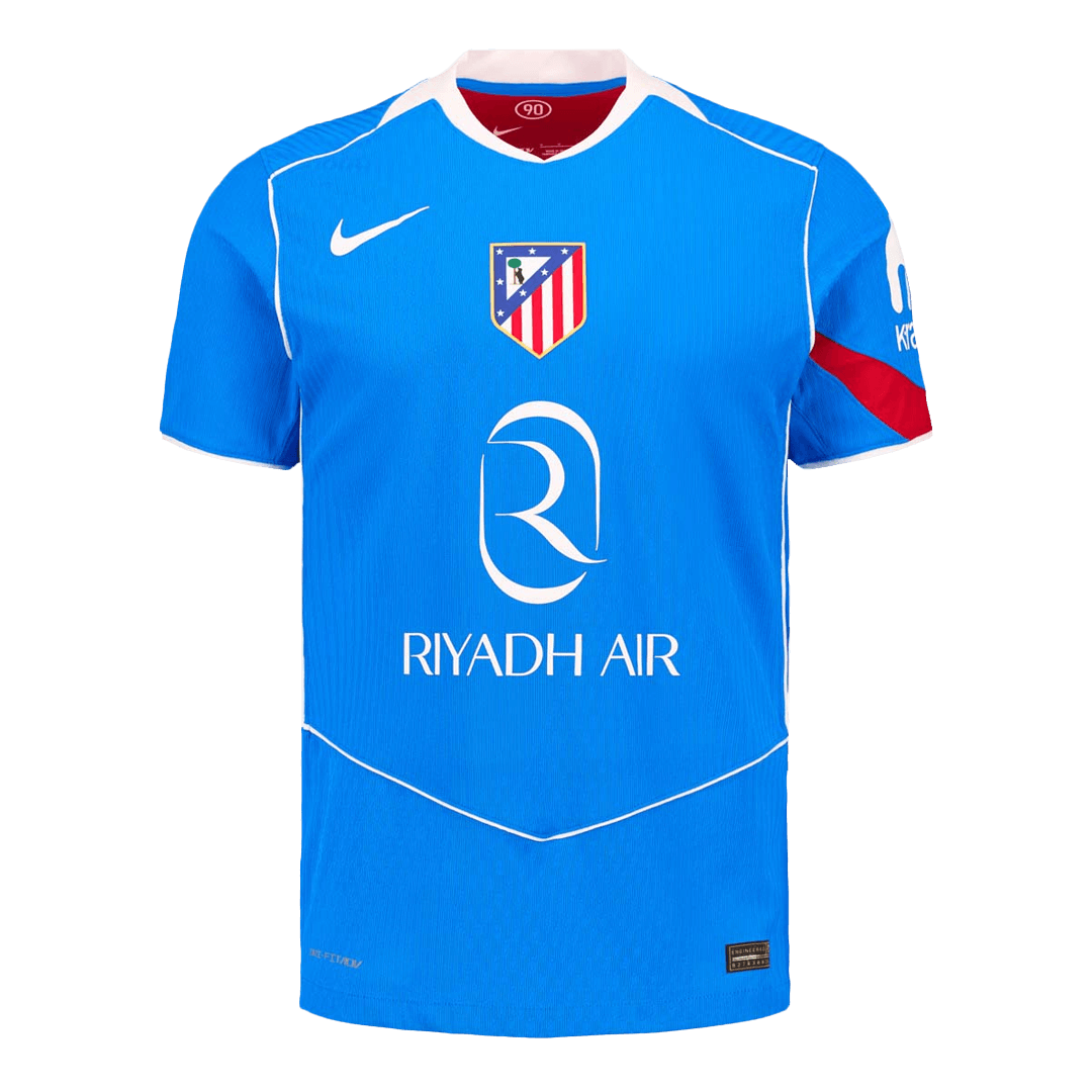 Jogador Atletico Madrid Terceira Futebol Camisas 2025/26 Azul