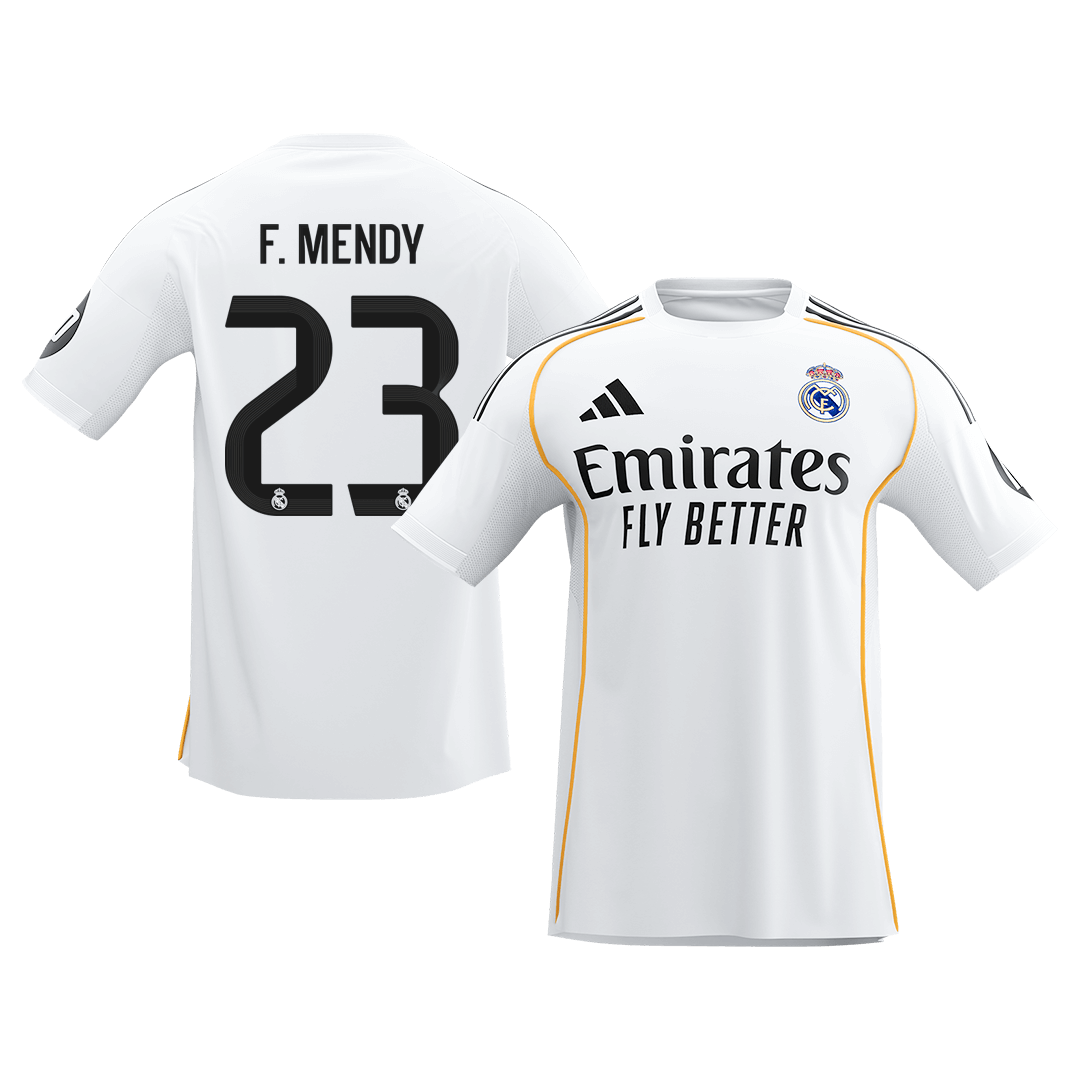 【Super Qualidade】F.MENDY #23 Real Madrid
Casa Futebol Camisa 2025/26 Branco
