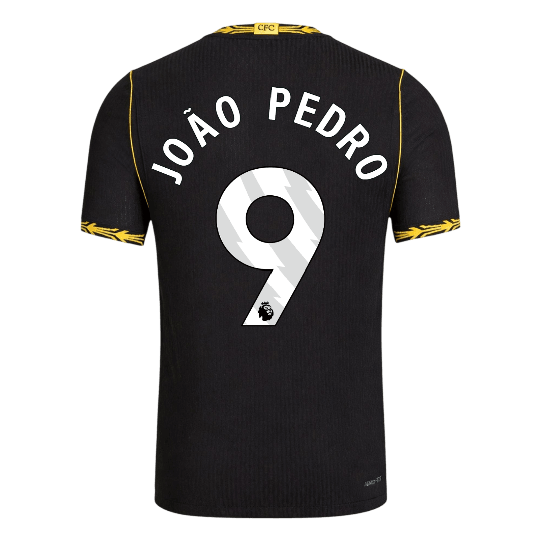 Versão do Jogador JOÃO PEDRO #9 Chelsea Fora Futebol Camisas 2026/27