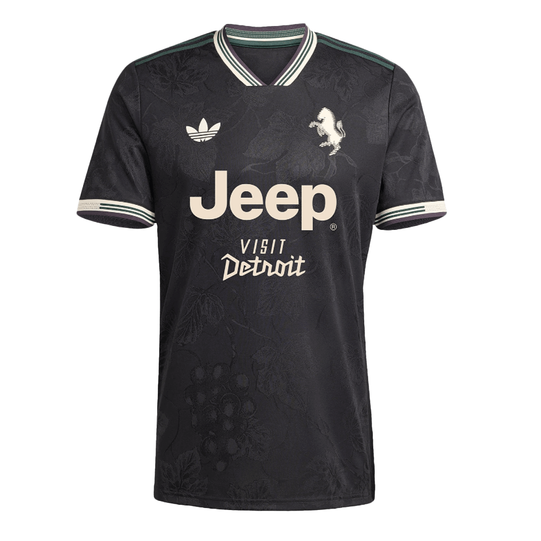 Autêntico Juventus Fora Terceira Futebol Camisas 2025/26 Preto