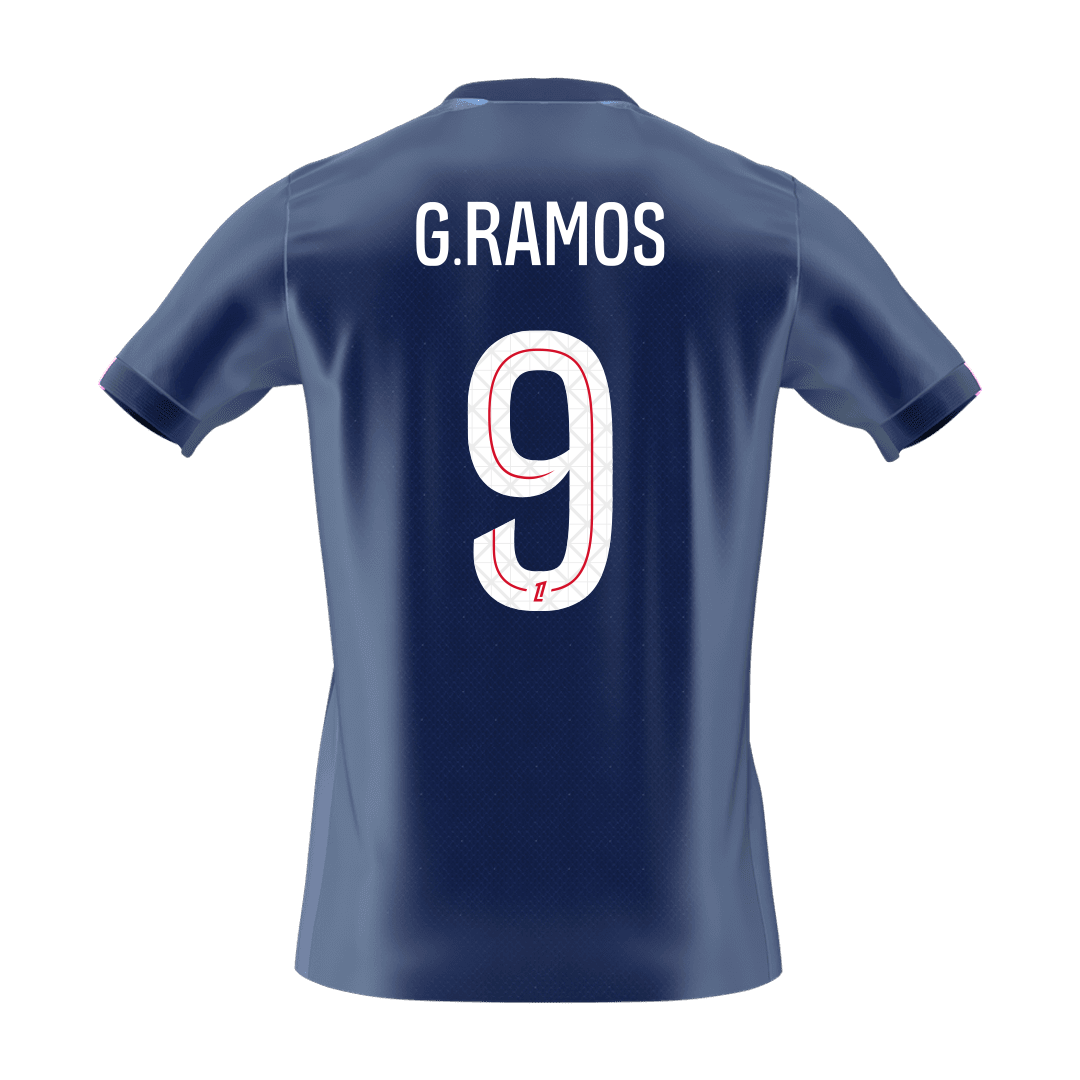 【Super Qualidade】G.RAMOS #9 PSG
Casa Futebol Camisa 2025/26 Marinha