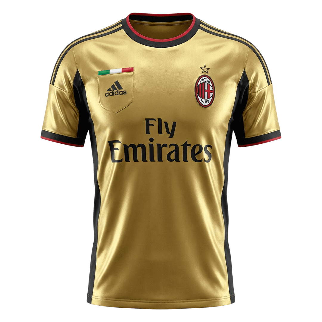 Retrô AC Milan Fora Camisa 2013/14 Amarelo