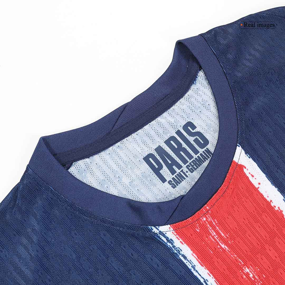 Autêntico BARCOLA #29 PSG Casa UCL Futebol Camisas 2024/25 Marinha - UCL