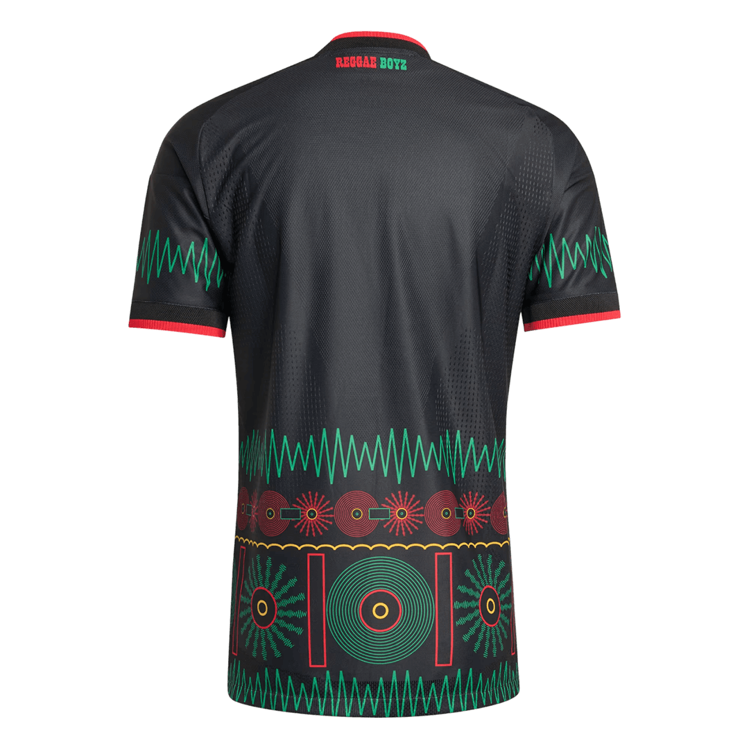 Versão do Jogador Jamaica Fora Copa do Mundo Futebol Camisas 2026 Preto