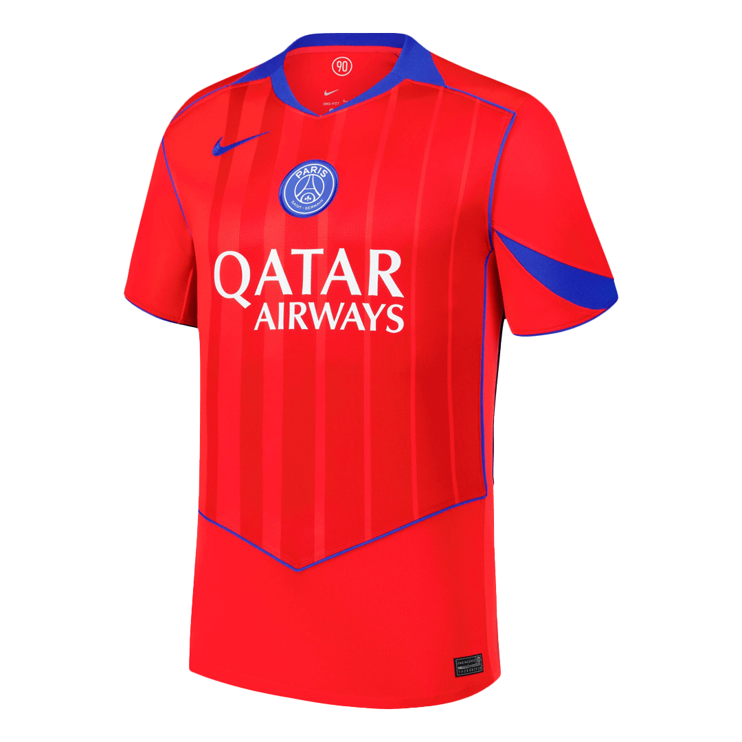 VITINHA #17 PSG Fora Terceira Camisa 2025/26 Vermelho