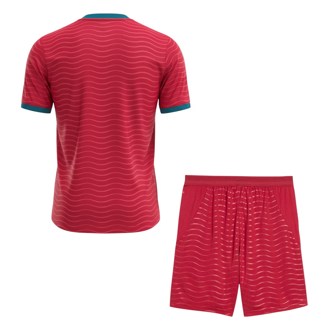 Portugal Casa World Cup Camisa Conjunto(Camisa+Calções) 2026 Vermelho