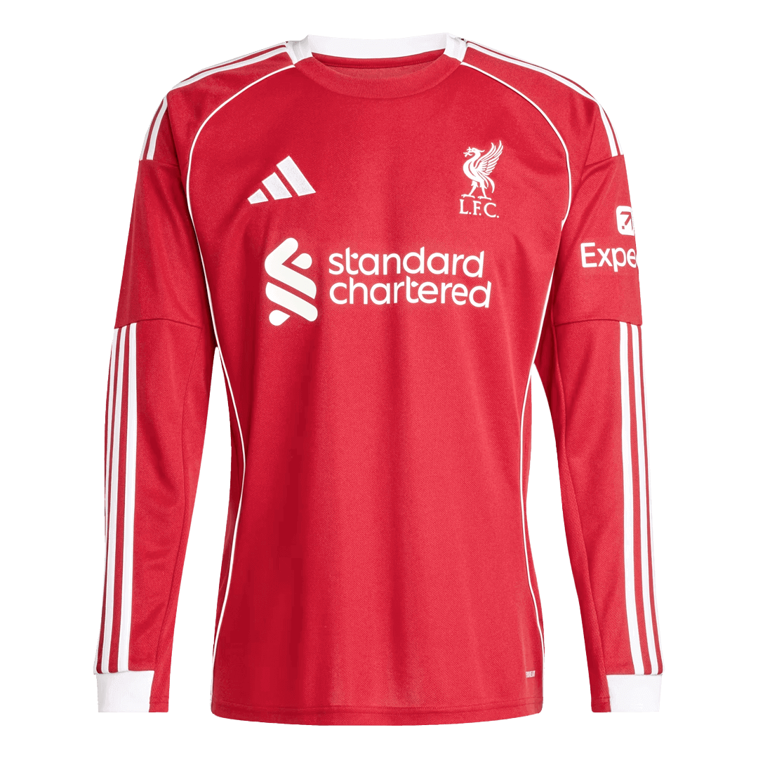 Liverpool Casa Manga comprida Camisa 2025/26 Vermelho