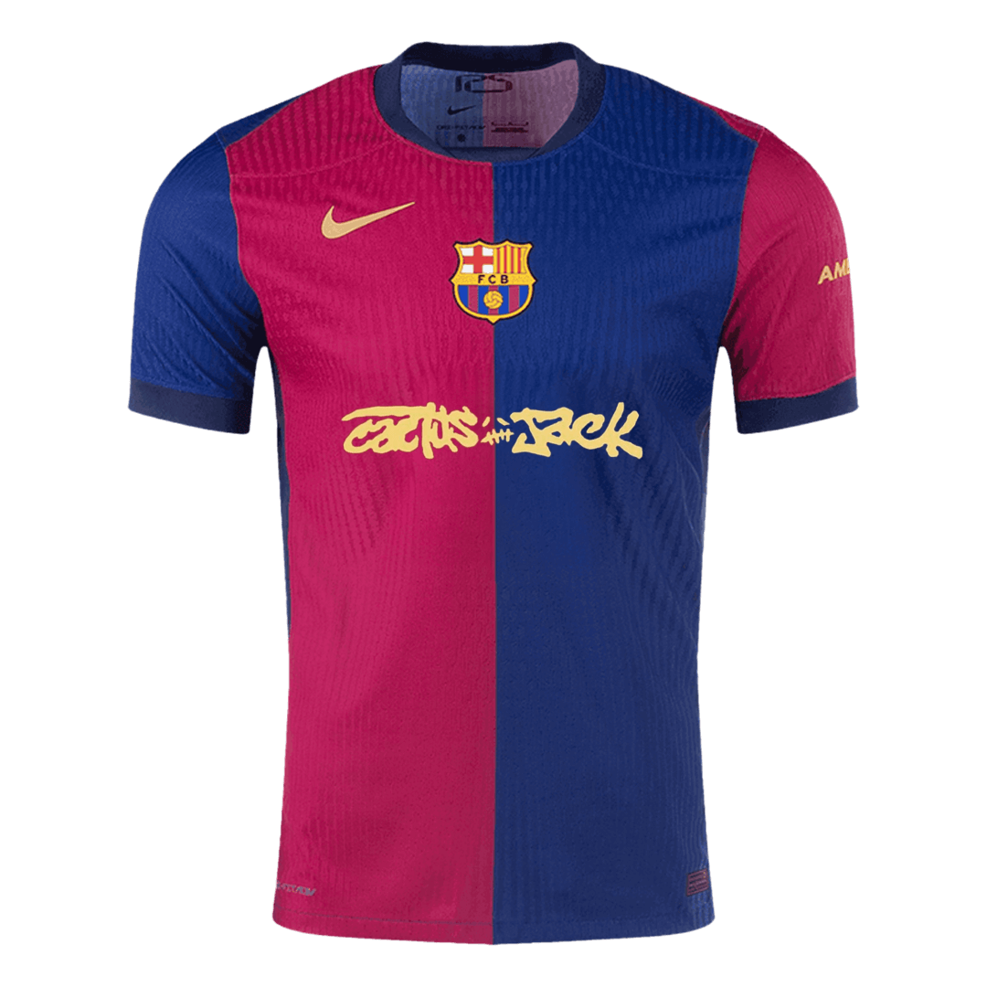 Camisola de futebol autêntica Barcelona vs Travis Scott Home 2024/25