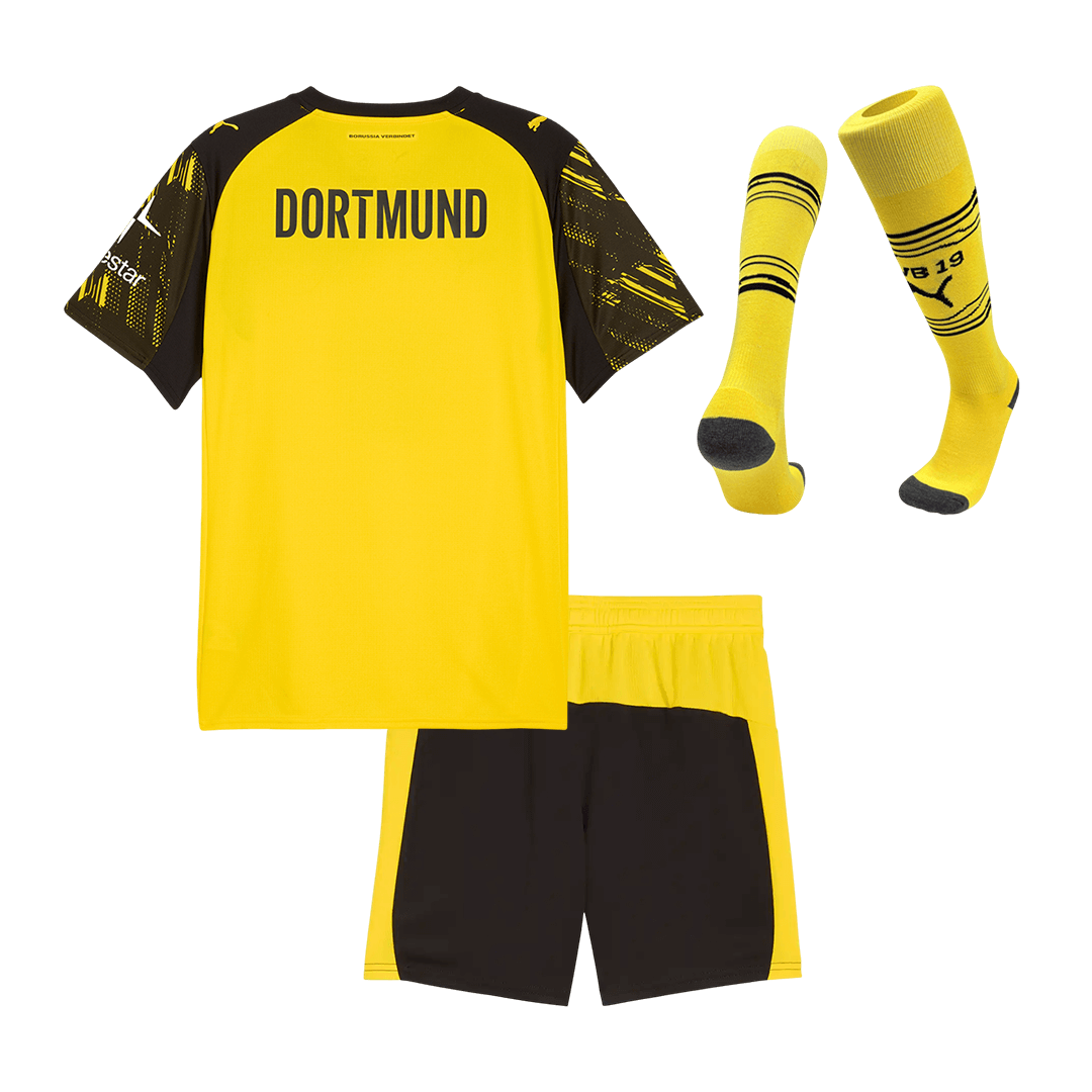Borussia Dortmund Infantil
Casa Futebol Camisa Conjunto (Camisa+Shorts+Meias) 2025/26 Amarelo