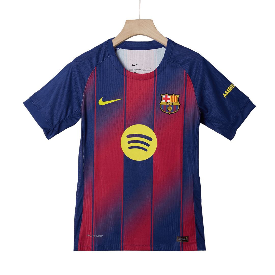 Autêntico LAMINE YAMAL #10 Barcelona Casa UCL Futebol Camisas 2025/26