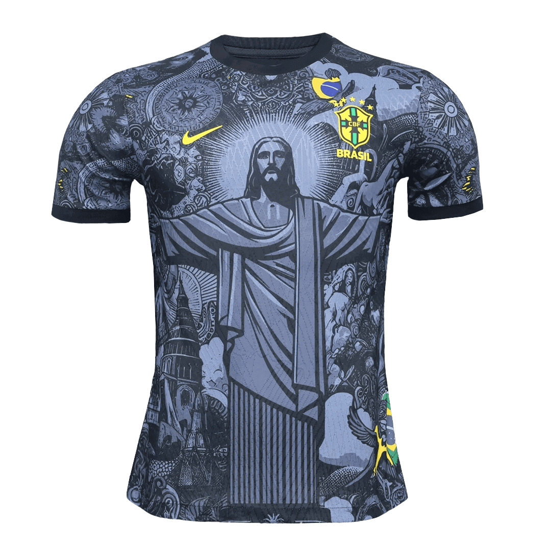 Camisola de futebol autêntico Brasil Jesus 2024