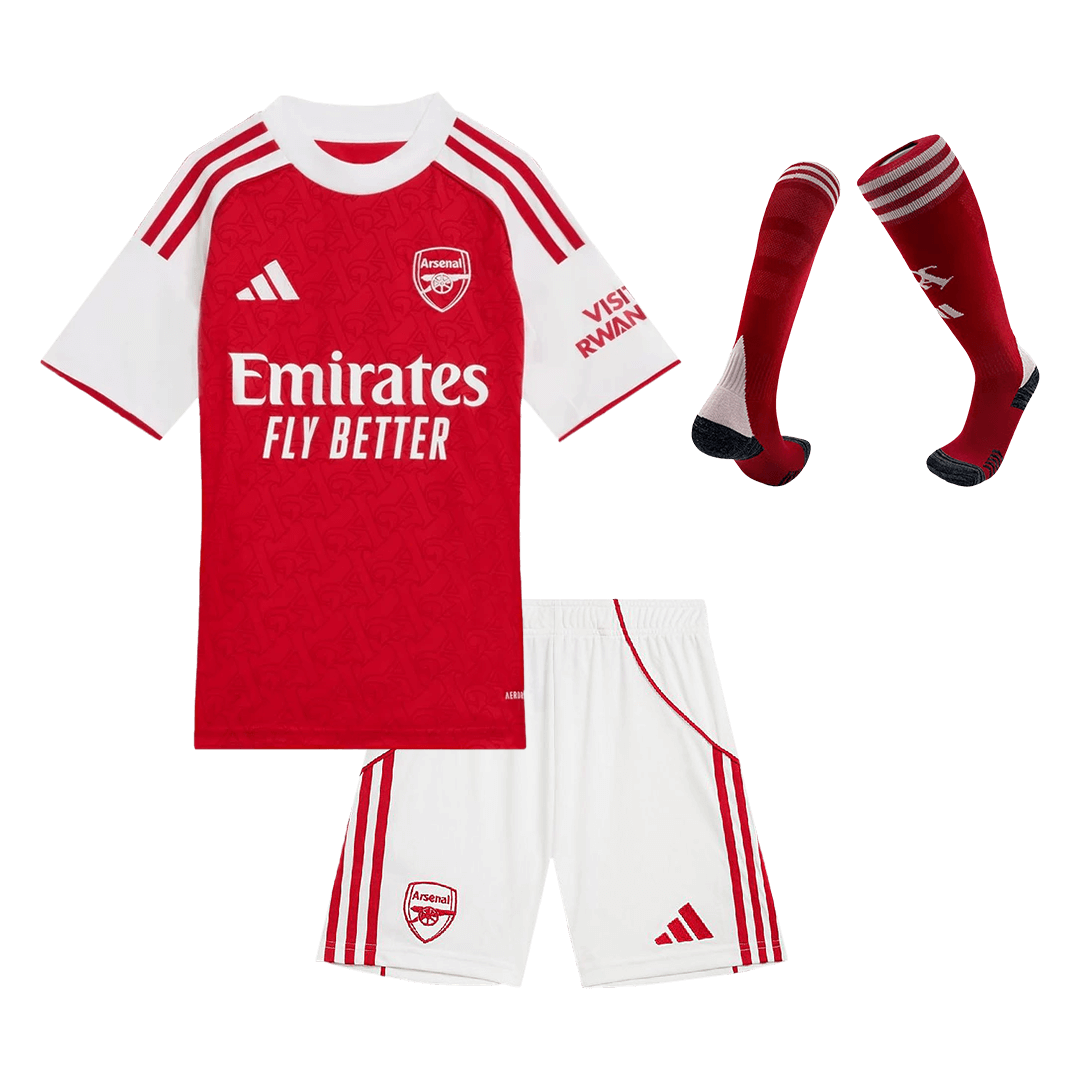 Infantil Arsenal Casa Camisa Conjunto (Camisa + Calções + Meias) 2025/26 Vermelho