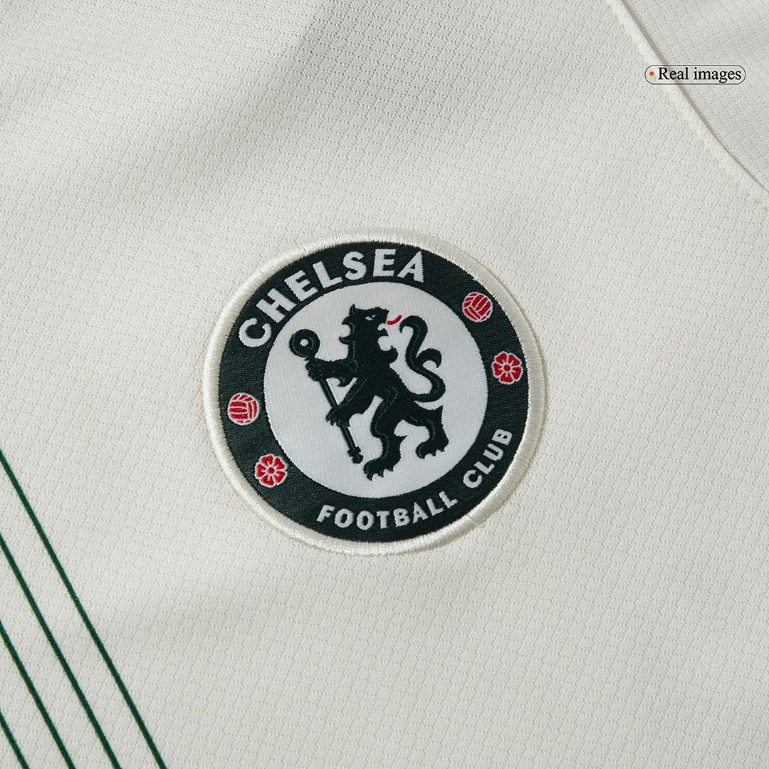 Chelsea
Fora
Camisa
Conjunto (Camisa + Calções + Meias)
2025/26
Branco