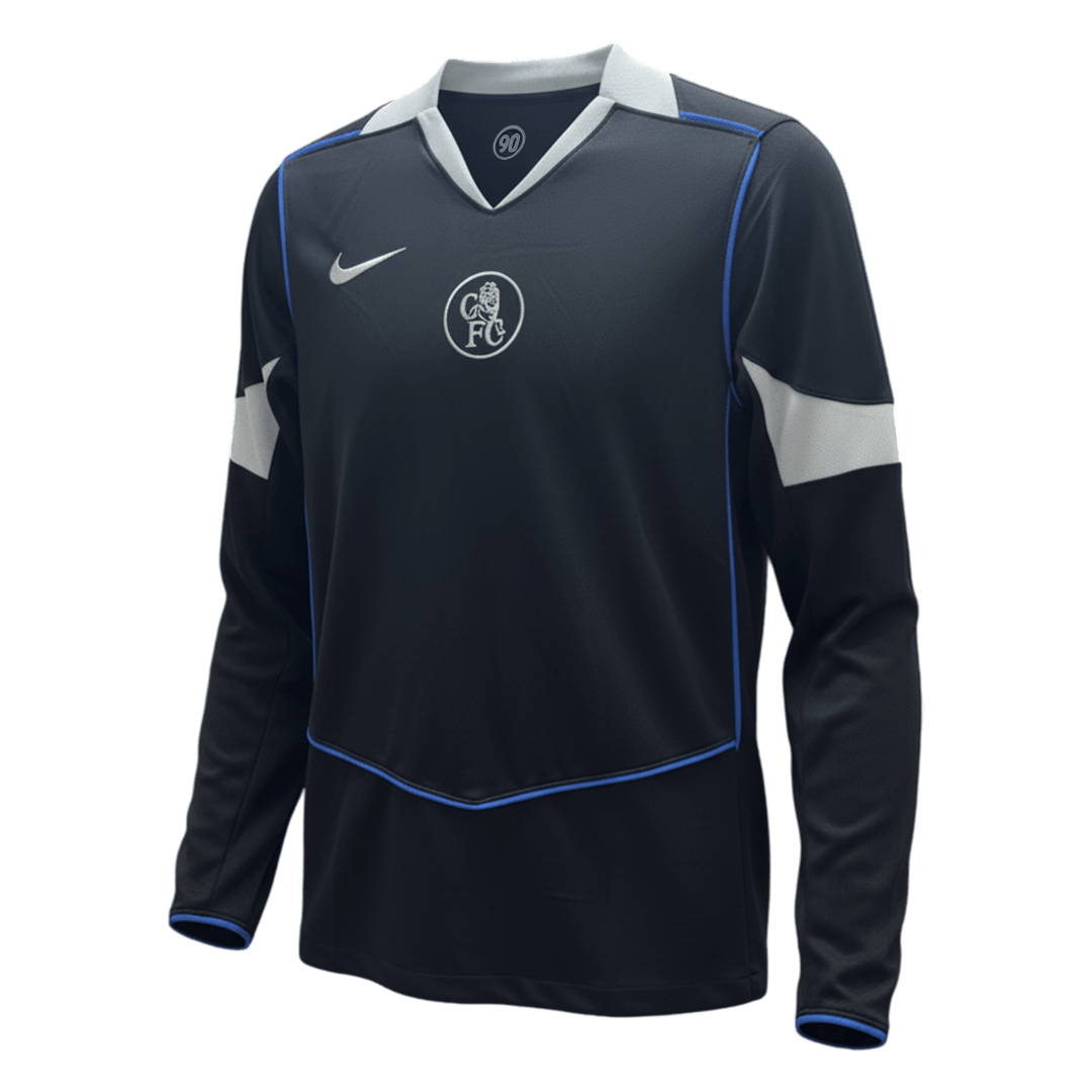 Chelsea Terceira Manga comprida Camisa 2025/26 Preto