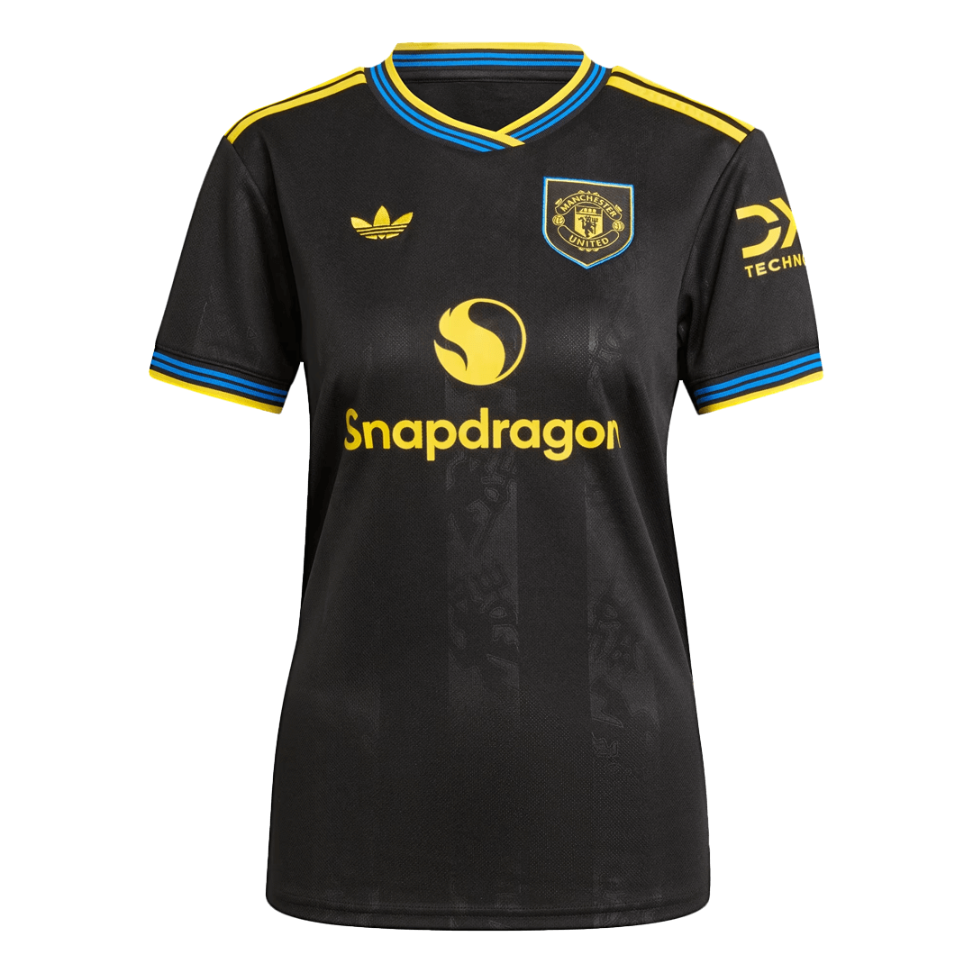 Mulheres Manchester United Camisa 2025/26- Preto