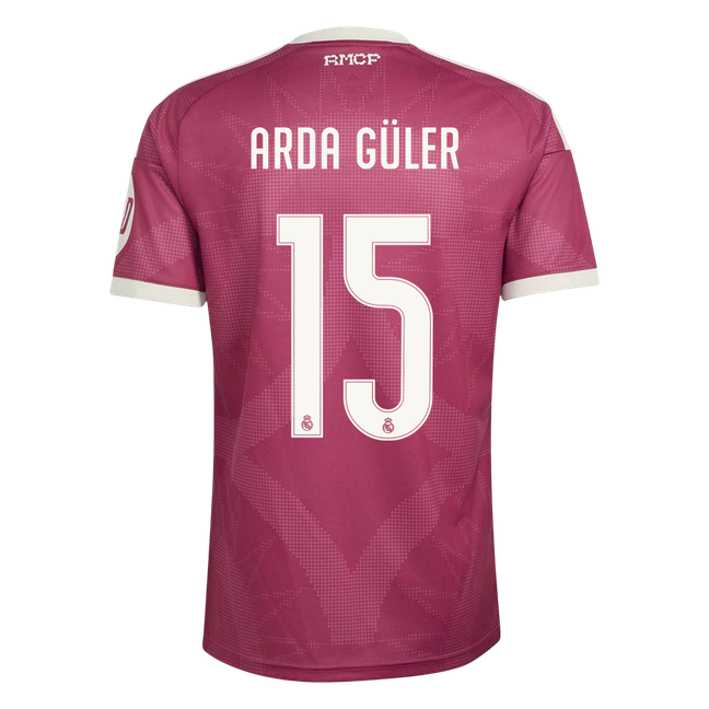 ARDA GÜLER #15 Real Madrid Terceira Camisa 2026/27 Vermelho
