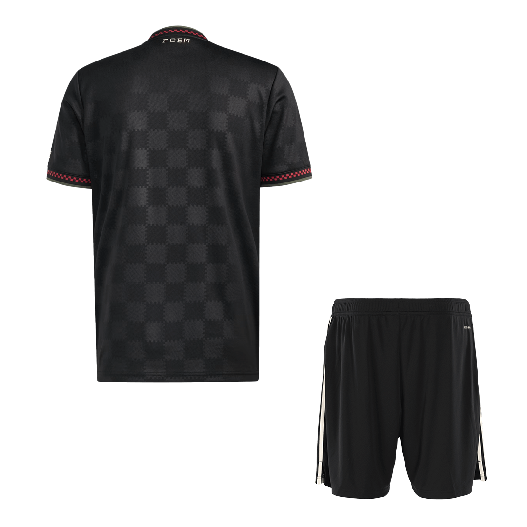 Bayern Munich Fora Terceira Camisa Conjunto (Camisola + Calções) 2025/26- Preto