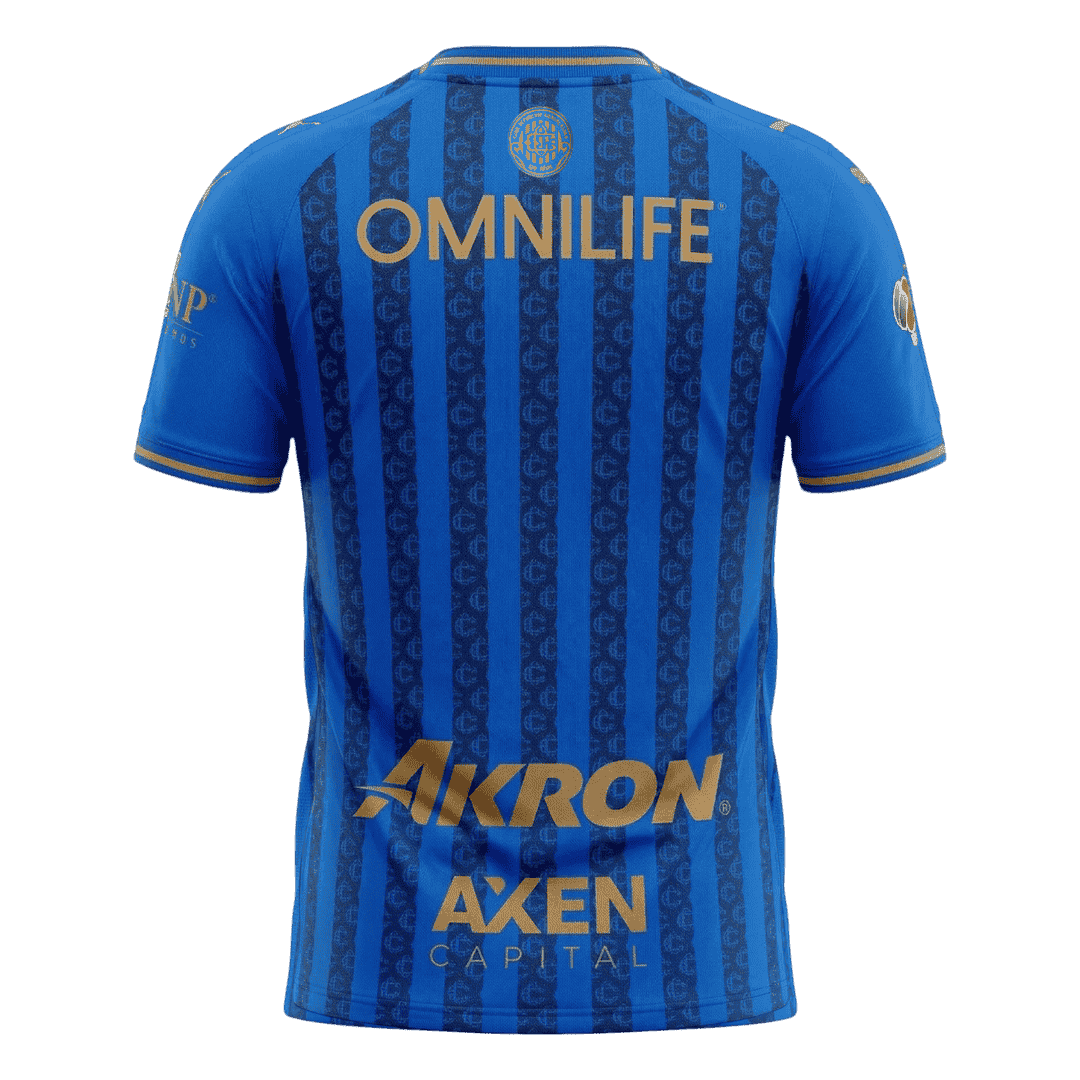 Versão do Jogador Chivas Terceira Futebol Camisas 2025/26 Azul
