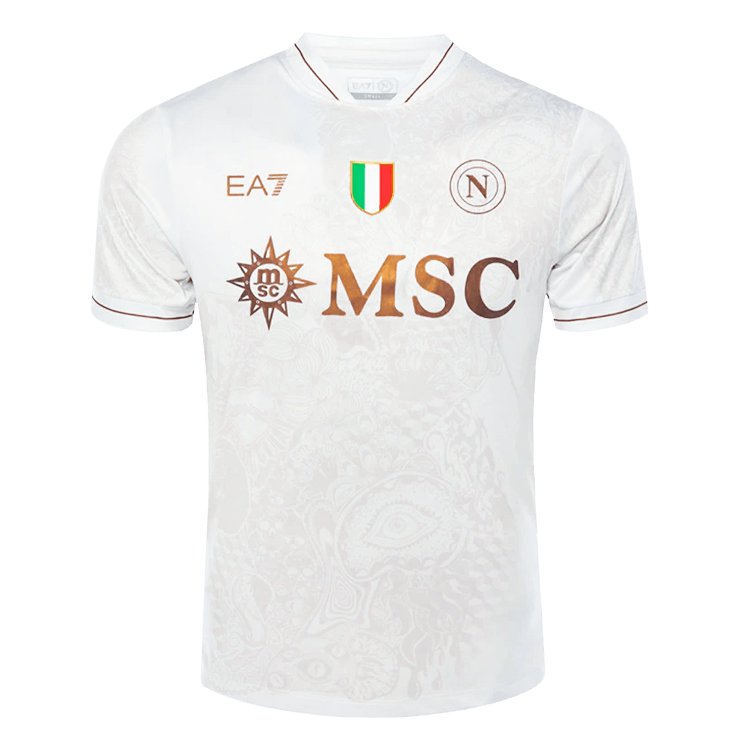 Napoli Fora Camisa Conjunto (Camisa + Calções) 2025/26 Areia