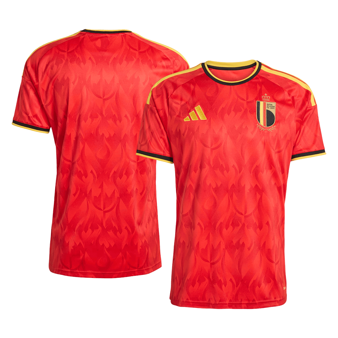 Belgium Casa Copa do Mundo Camisa Conjunto(Camisa+Calções) 2026 Vermelho - camisola de futebol para adeptos em - imagem 8
