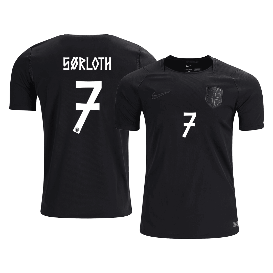 SØRLOTH #7 Norway Fora Copa do Mundo Camisa 2026 Preto
