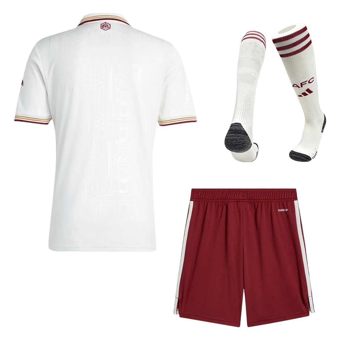 Arsenal Terceira Camisa Conjunto(Camisa+Calções+Meias) 2025/26 Branco