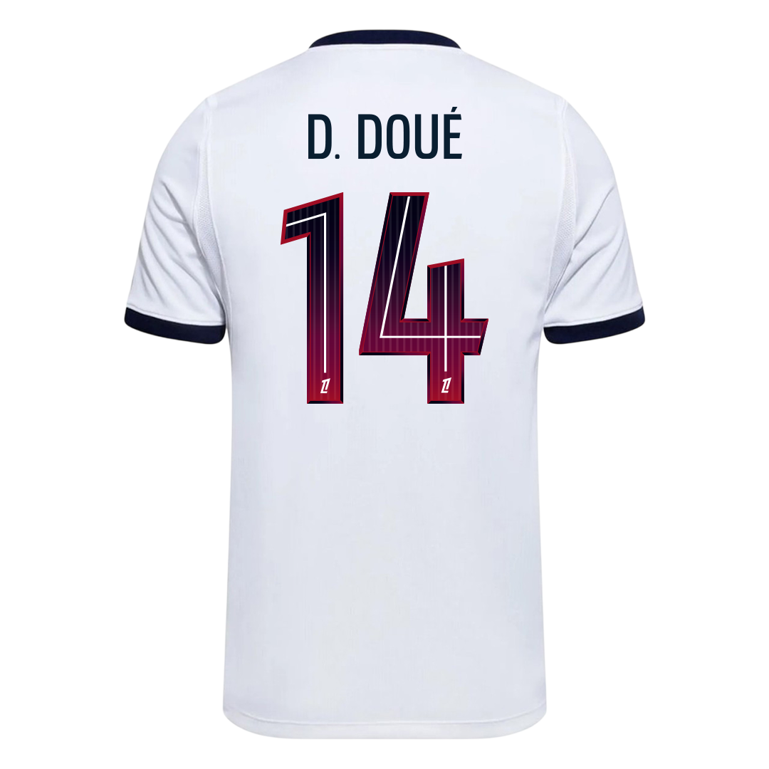 D. DOUÉ #14 PSG Fora Camisa 2026/27 Branco
