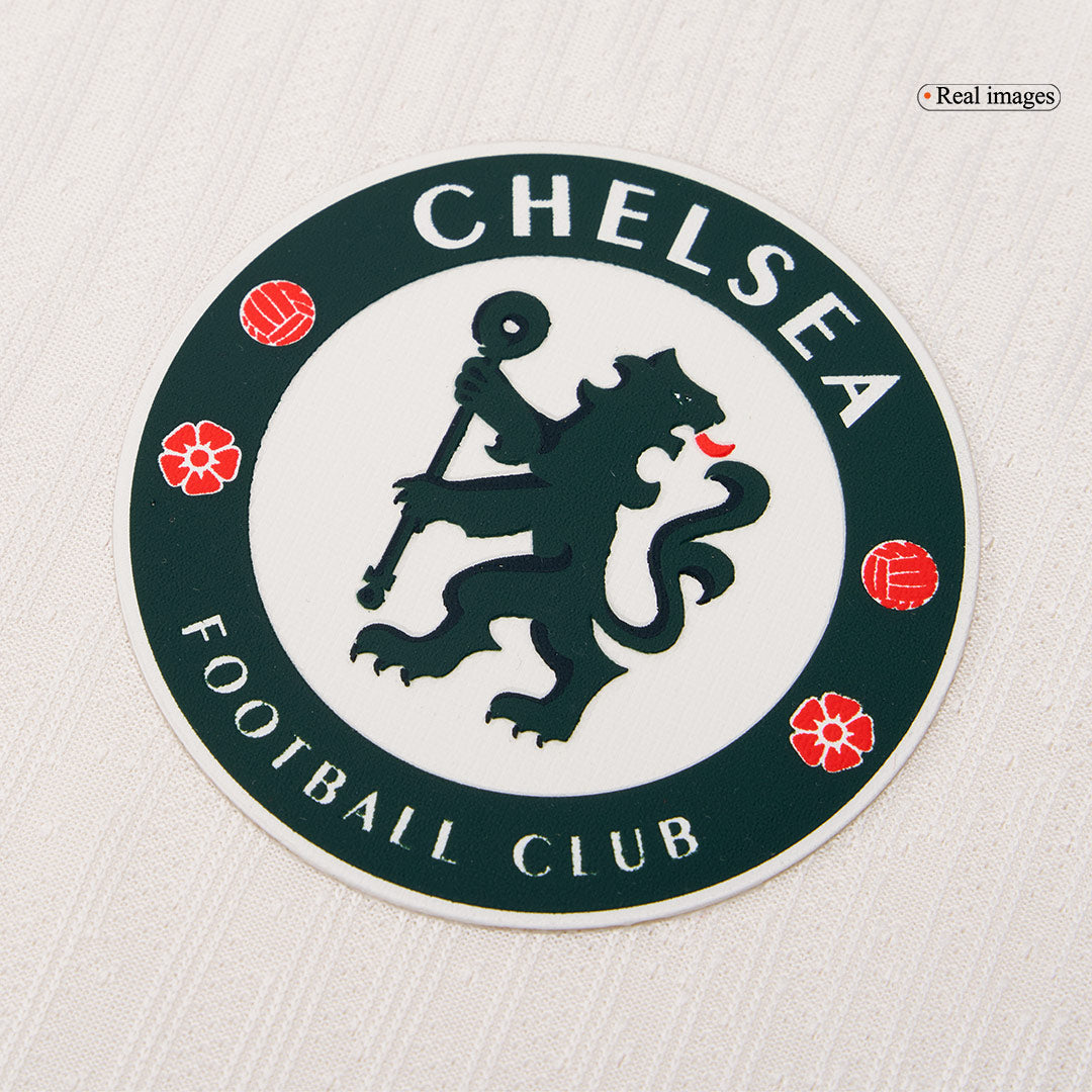 Autêntico ESTÊVÃO #41 Chelsea Fora Futebol Camisas 2025/26 Branco