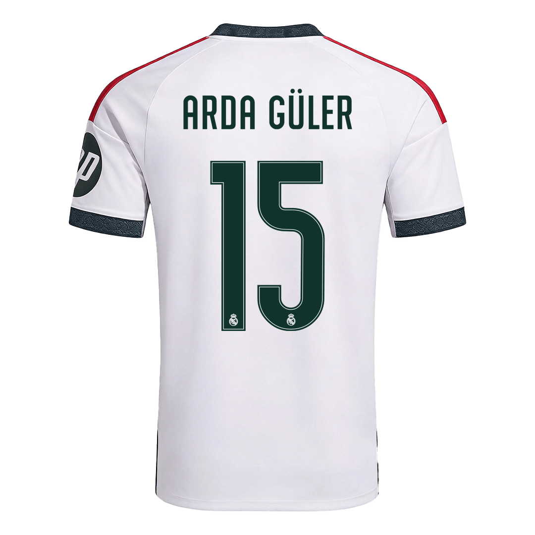 【Super Qualidade】ARDA GÜLER #15 Real Madrid
Casa Futebol Camisa 2026/27 Branco