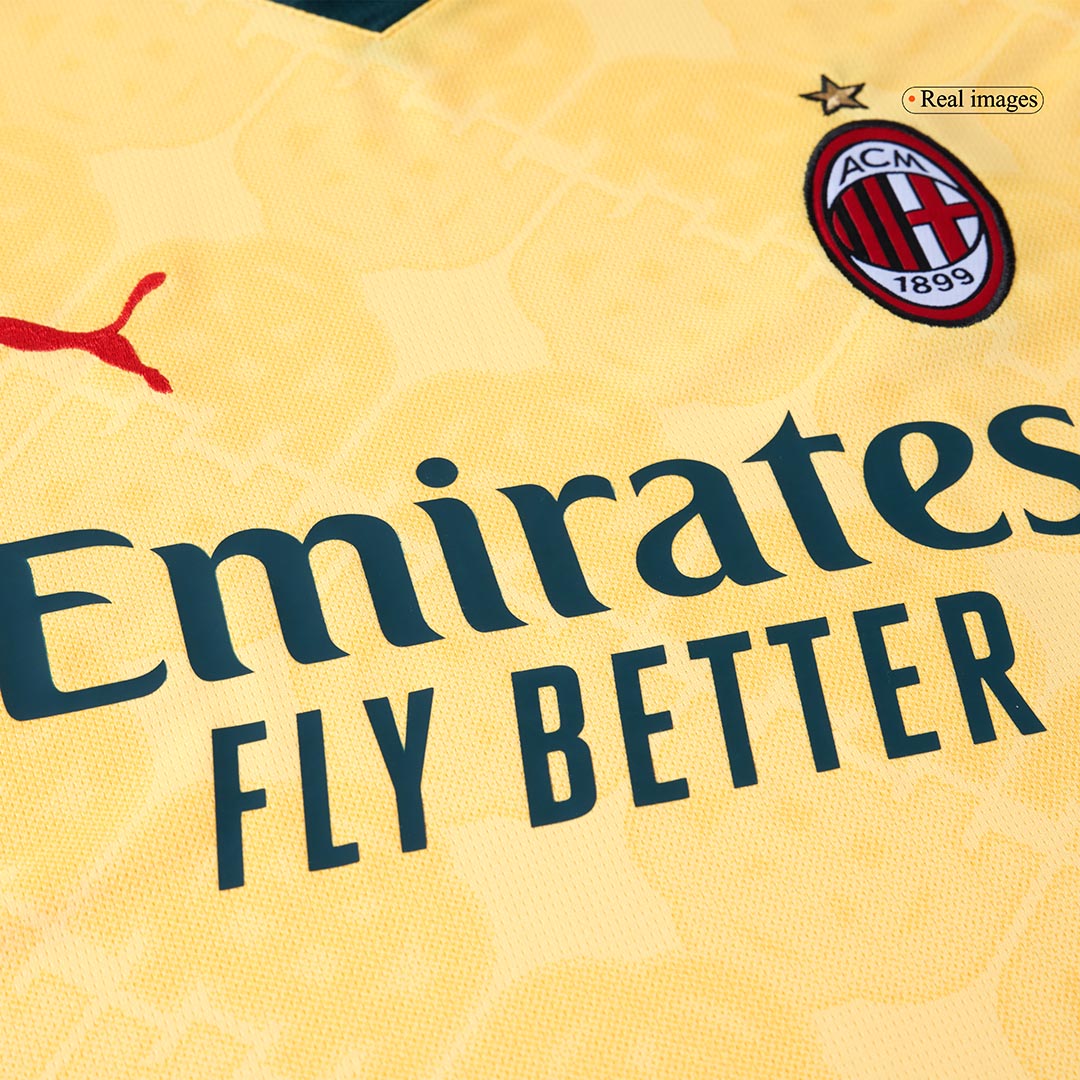 AC Milan Fora Terceira Camisa Conjunto (Camisola + Calções) 2025/26- Amarelo