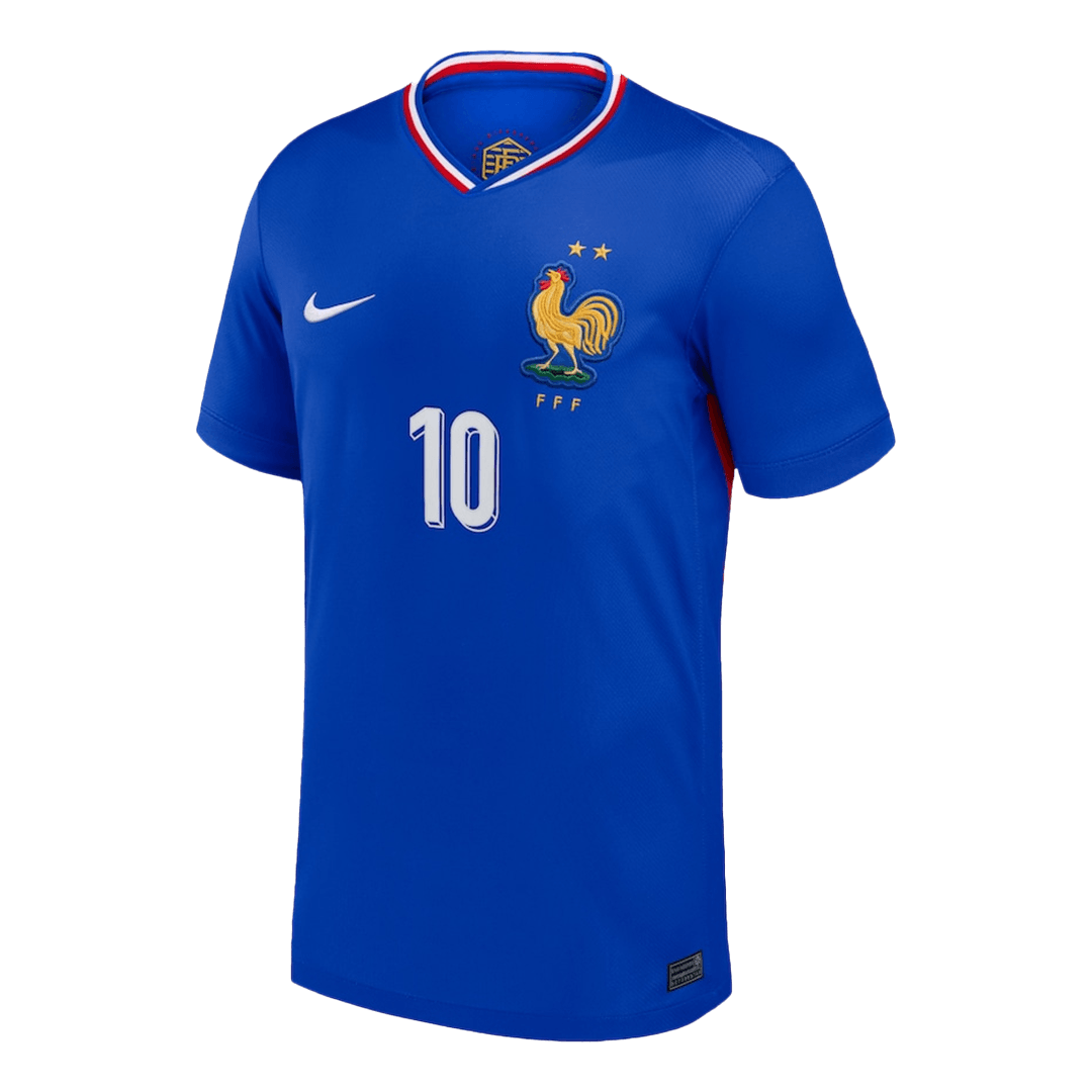Camisola de futebol MBAPPE #10 França Home personalizada 2024