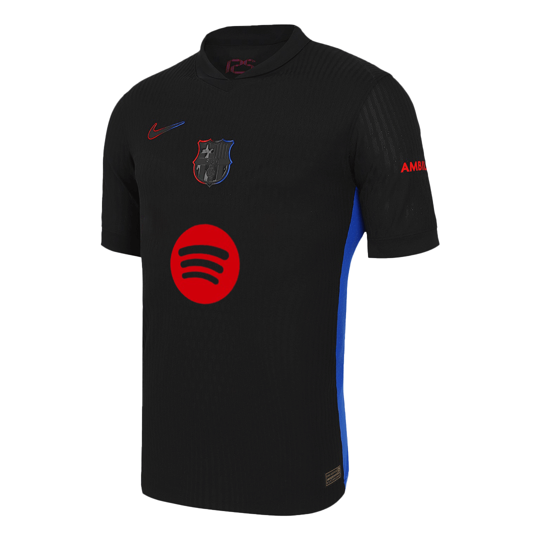 Camisola de futebol GAVI #6 autêntica do Barcelona, camisola alternativa 2024/25, logótipo do Spotify sem texto