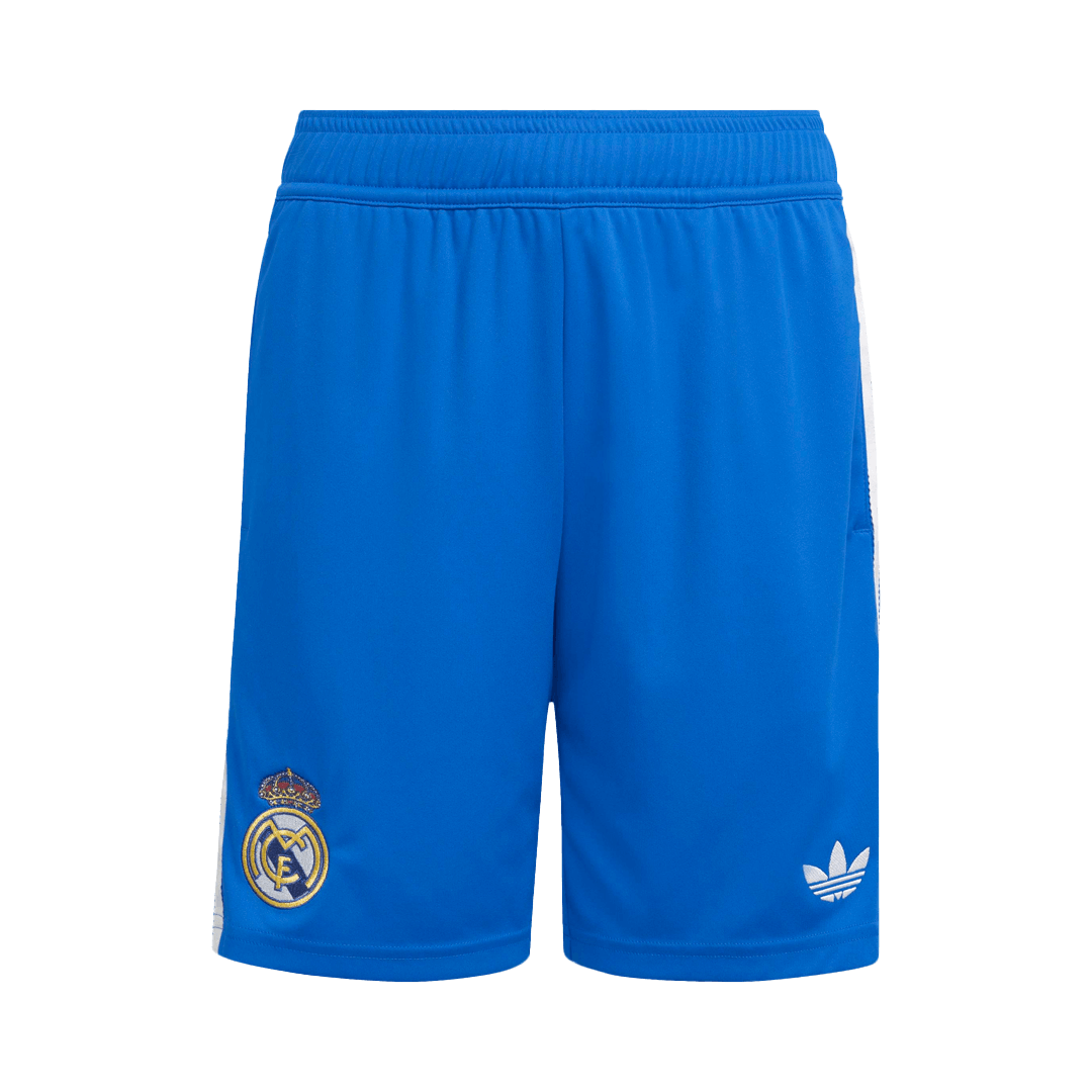 Real Madrid Fora Terceira Camisa Conjunto (Camisola + Calções) 2025/26- Azul