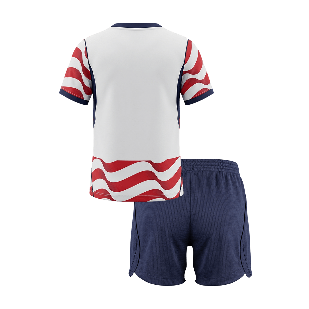 EUA Infantil Casa Copa do Mundo Futebol Camisa Conjunto (Camisa+Shorts) 2026