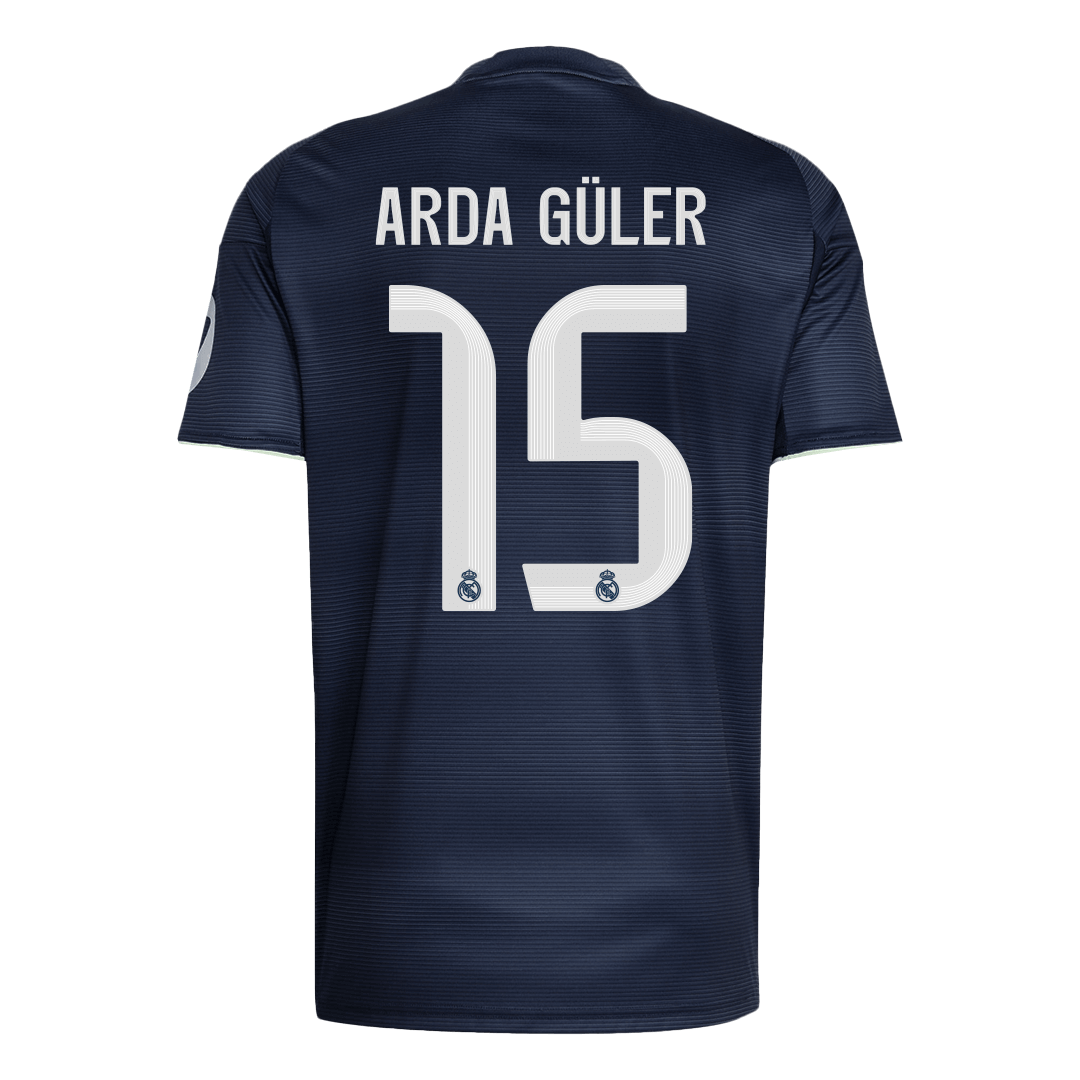 【Super Qualidade】ARDA GÜLER #15 Real Madrid
Fora Futebol Camisa 2025/26 Marinha