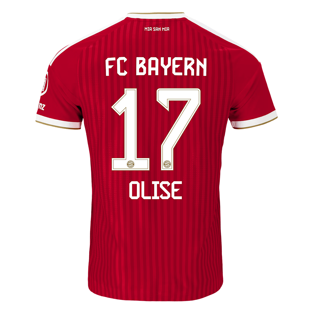 Versão do Jogador OLISE #17 Bayern Munich Casa Futebol Camisas 2026/27 Vermelho