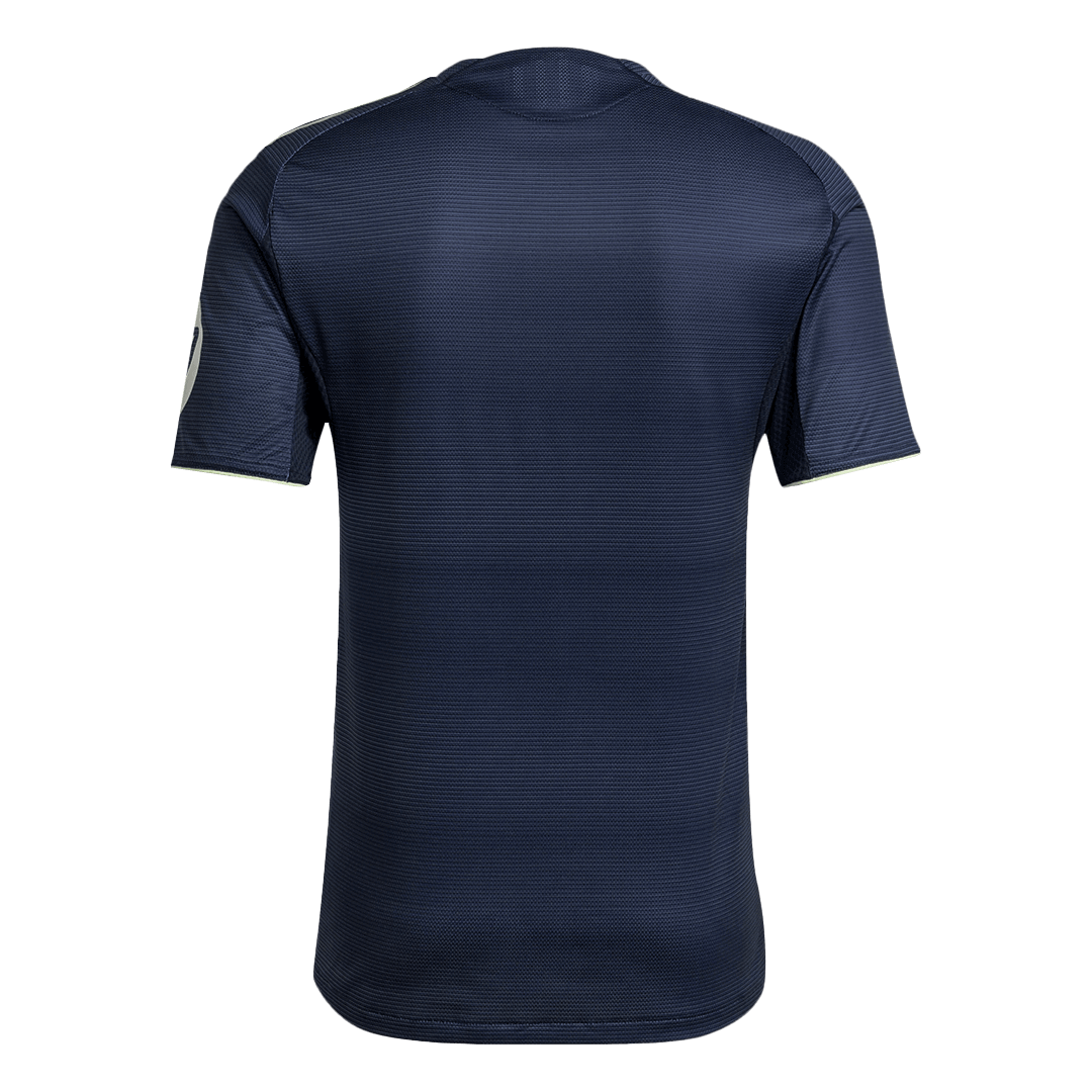 Autêntico Real Madrid Fora Futebol Camisas 2025/26 Marinha