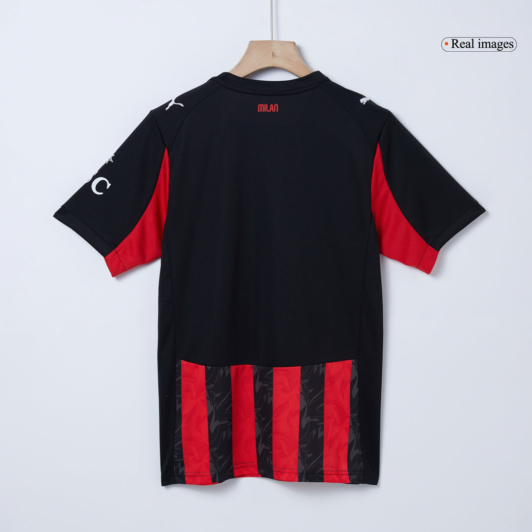 RAFA LEÃO #10 AC Milan Casa Camisa 2025/26-Vermelho & Preto